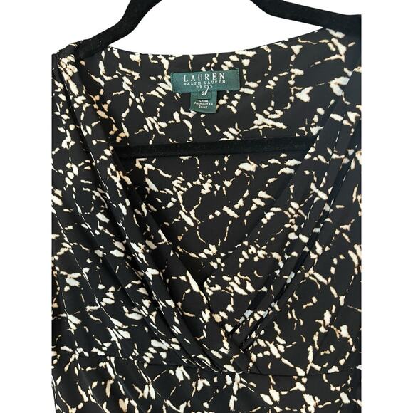 Lauren Ralph Lauren Crossover V-Neck Half Sleeve Dress Women Size 2 Petite - Picture 5 of 13